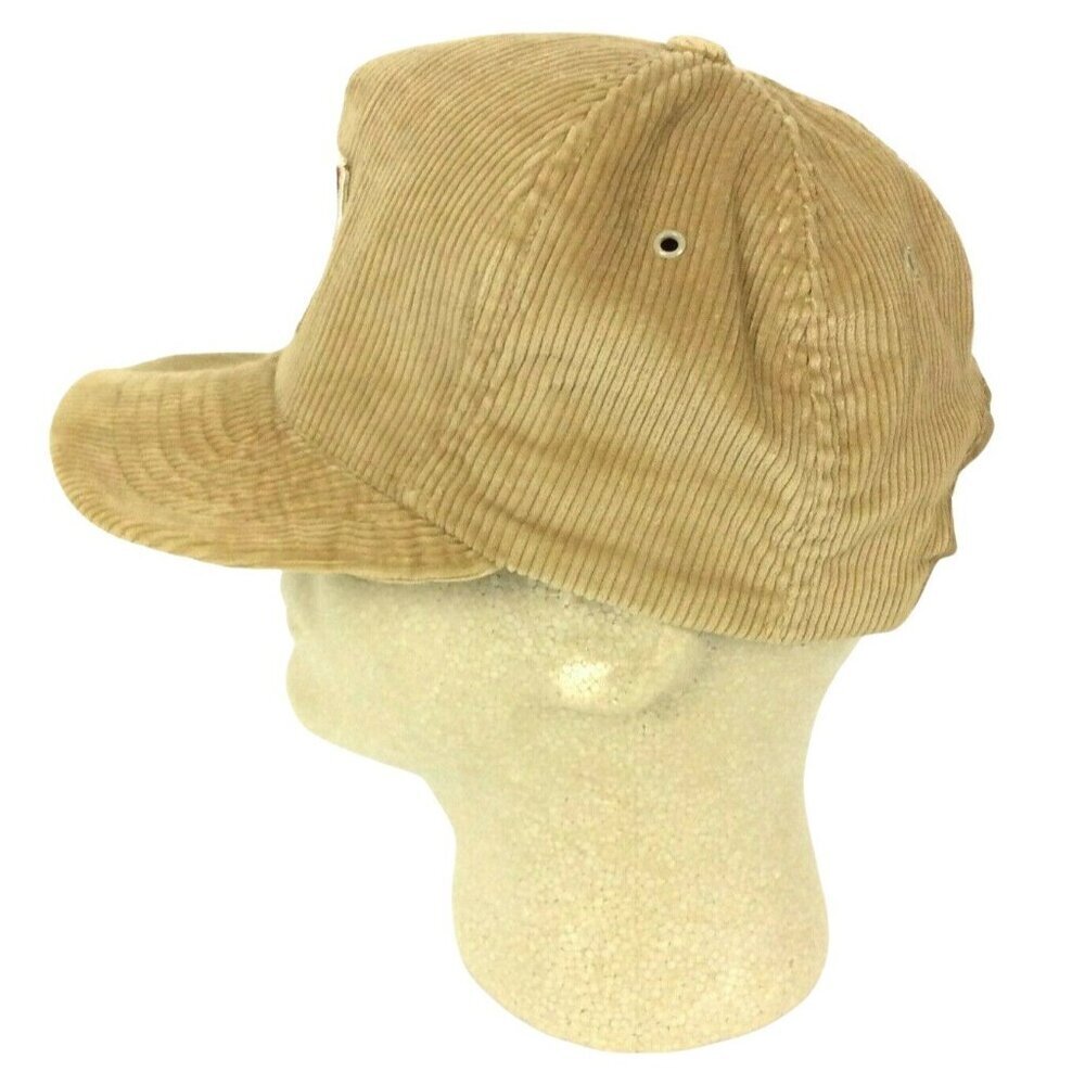 Texas Instruments Patch Snapback Hat Tan Corduroy… - image 4